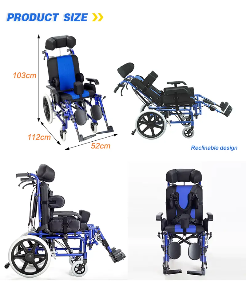 High Back Reclining Wheelchair High Back Reclining Wheelchair