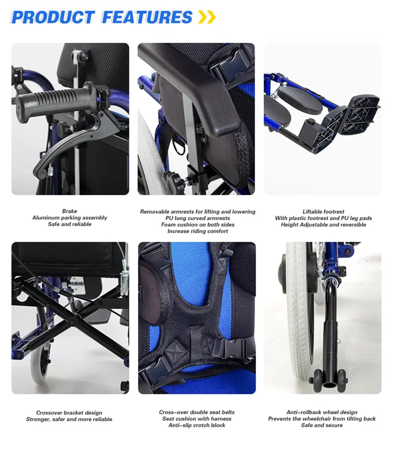 High Back Reclining Wheelchair